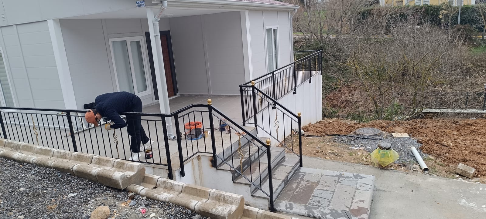 Özel ölçü metal korkuluk projesi